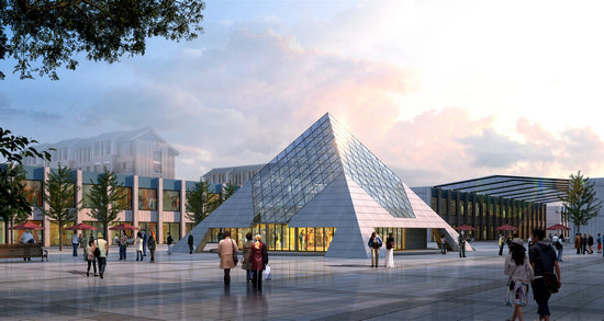 舟山金字塔網架