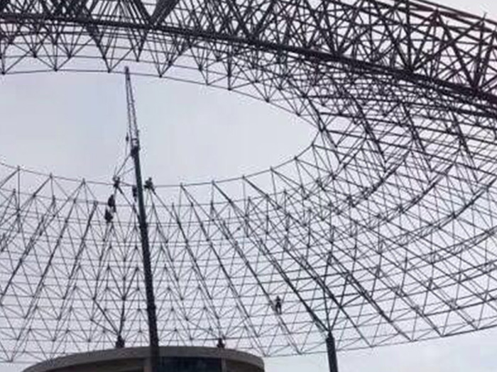 浙江籃球館球形網架廠家價格