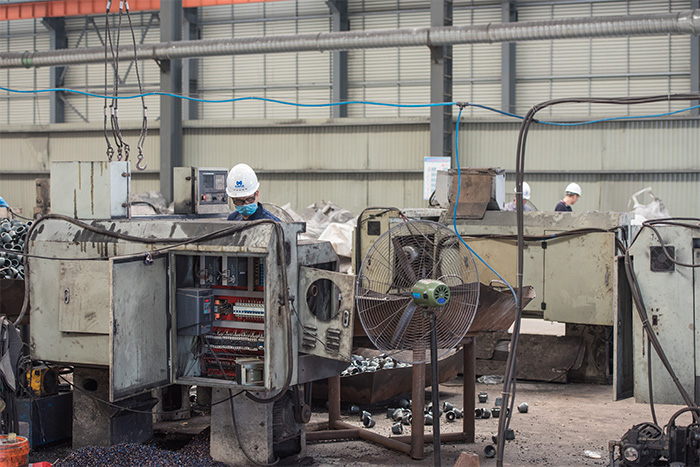 重慶網(wǎng)架配件-錐頭加工車間