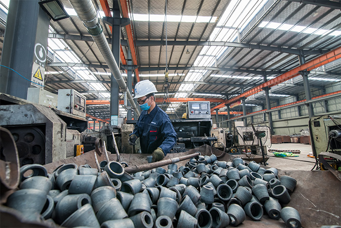 重慶網(wǎng)架配件-錐頭加工車間